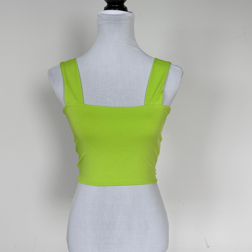 Vibrant Lime Green Women's Tank‎ Top Sz SM